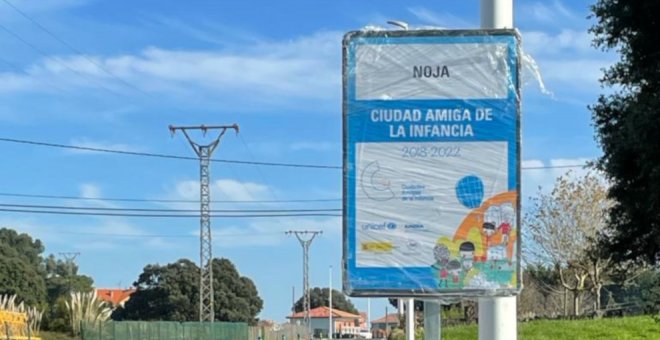 Noja instala señalética en seis puntos del municipio que la identifican como Ciudad Amiga de la Infancia en el Día Universal del Niño