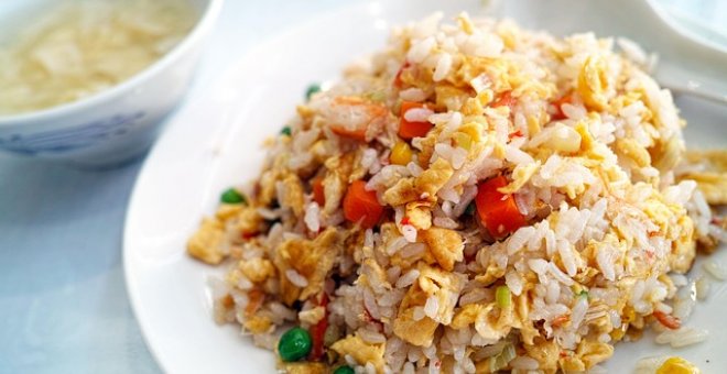 Pato confinado - Receta de arroz frito tres delicias