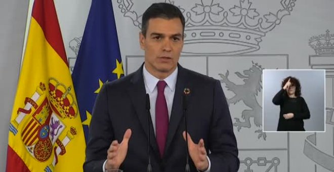 Pedro Sánchez: "Una parte sustancial de la población estará vacunada a lo largo del primer semestre del 2021"