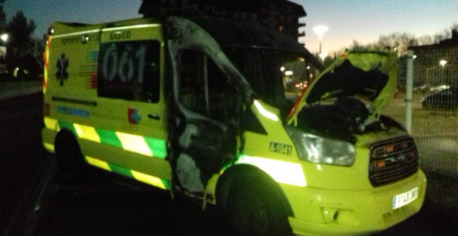 Denunciada la quema de una ambulancia en Laredo esta pasada noche