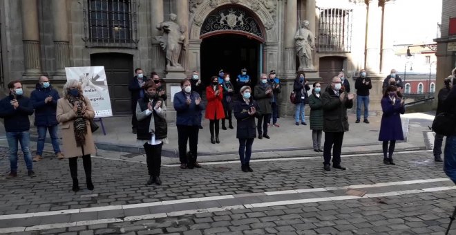 Concentracíon en Pamplona por víctimas de violencia de género