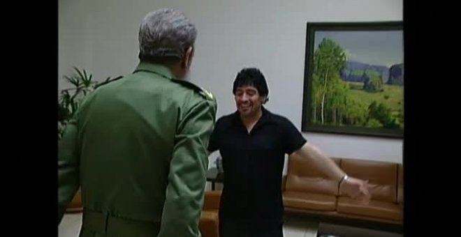 Maradona y Fidel, amigos hasta la muerte.