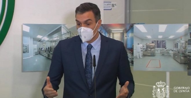 Sánchez asegura que ya se está "al principio del fin de la pandemia"