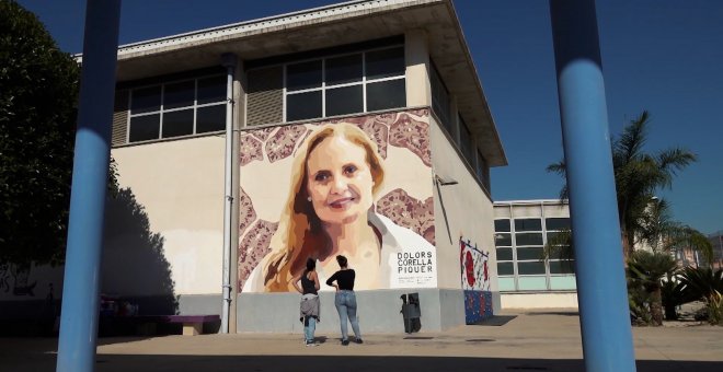 Un mural reivindica la labor de la investigadora Dolors Corella