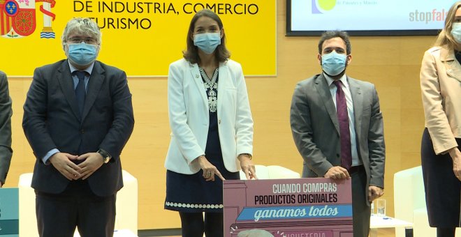 Maroto presenta campaña para la concienciación sobre la falsificación de bienes