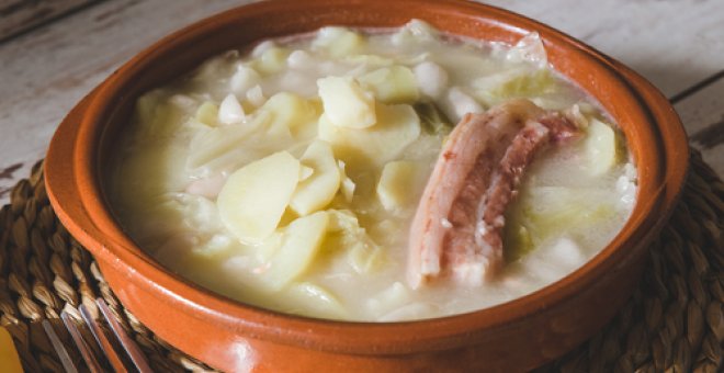 Pato confinado - Receta de caldo gallego