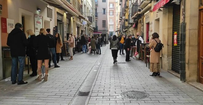 Reapertura de la calle Laurel en Logroño