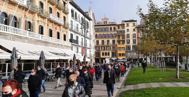 Una manifestación reclama en Pamplona unas pensiones públicas "dignas"