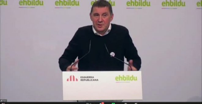 Otegui, sobre los distintos apoyos a los PGE: "A nosotros no nos molesta lo que hagan los demás"