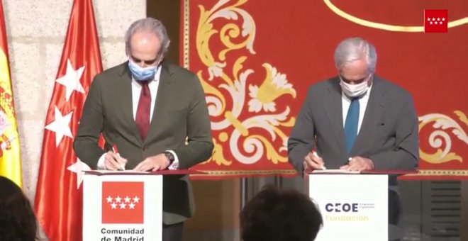 Firma del Protocolo de Actuación entre Comunidad de Madrid y Fundación CEOE