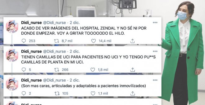 El hilo indignado de una enfermera sobre los despropósitos del hospital de emergencias de Ayuso
