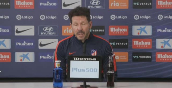 Simeone: "El equipo está buscando seguir creciendo"