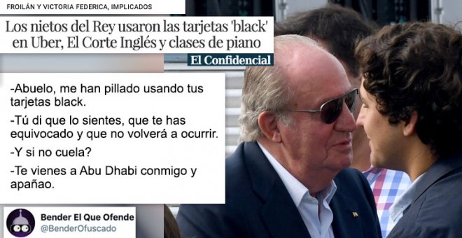 "Los nietos del emérito le llamaban el VISAbuelo": cachondeo ante la última noticia sobre Juan Carlos I