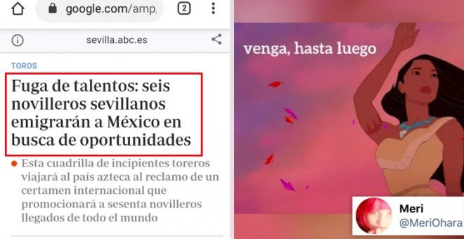 Críticas a 'ABC' por llamar "fuga de talentos" a que unos novilleros españoles se vayan a México