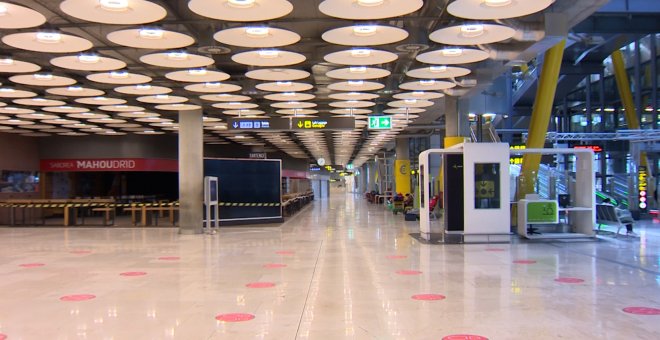 Así permanece el Aeropuerto Adolfo Suárez-Madrid Barajas este martes de puente