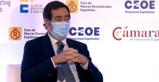 Garamendi pide al Rey que "que no se desanime" y que siga con su apoyo "fundamental" a las empresas españolas en el exterior