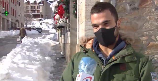 Ernest se marcha dejando nieve en el Pirineo e inundaciones en Cantabria