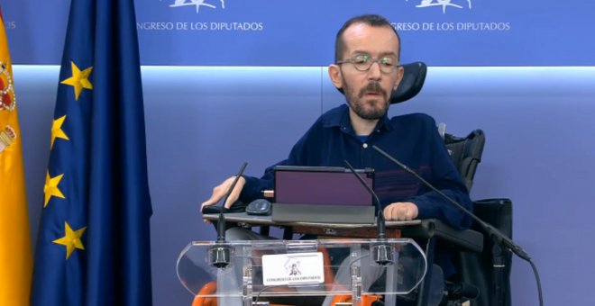 Echenique avisa de que es "inconcebible" acuerdo sobre el CGPJ sin Podemos