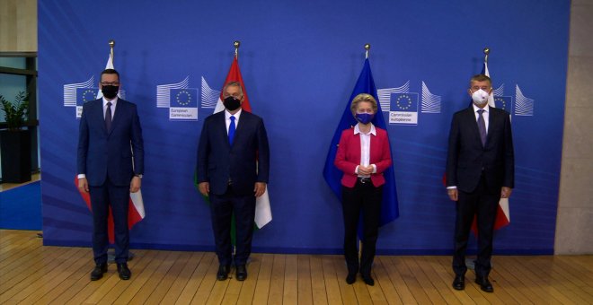 UE estudia este jueves acuerdo con Hungría y Polonia para desbloquear fondo europeo