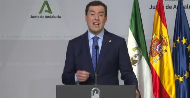 El presidente de Andalucía: "Los excesos de diciembre serán los dramas del mes de enero"