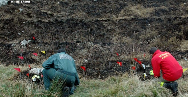 Investigados tres hombres por provocar incendios forestales en Cantabria