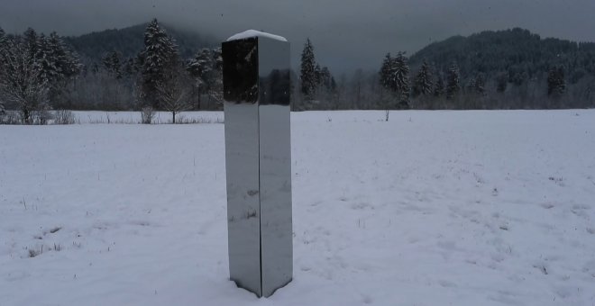 Monolito de dos metros en el Allgäu