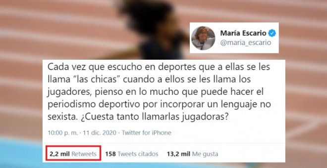 "¿Cuesta tanto llamarlas jugadoras?": la aclamada reflexión de María Escario sobre el machismo en el periodismo deportivo