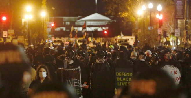 Una manifestación en Washington a favor de Trump con ultraderechistas acaba con diez heridos