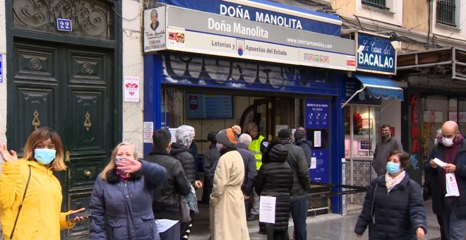 Colas de "más de una hora" en Doña Manolita a poco más de una semana del Sorteo