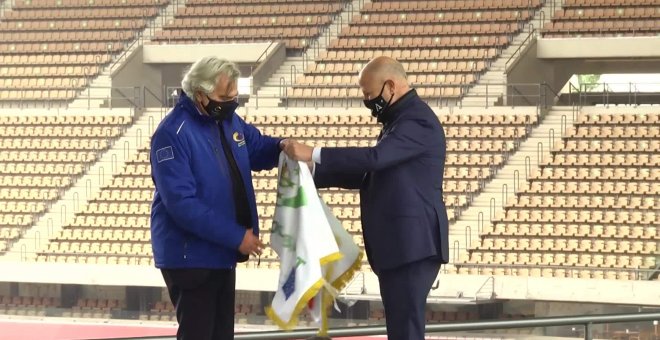 Andalucía recibe la bandera que la distingue como Región Europea del Deporte para 2021