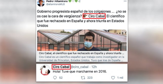 Tremenda 'colleja' de un científico español exiliado a quienes culpan al "Gobierno progresista"