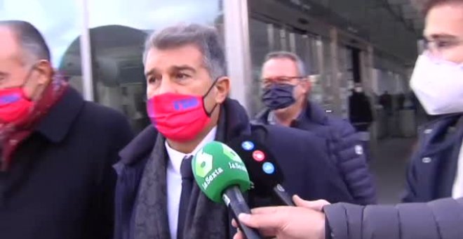 Laporta: "Vuelvo para que volvamos a estar tritranquilos"