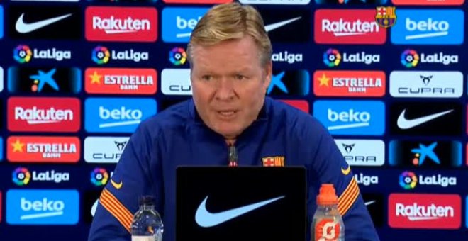 Koeman: "Veo bien el ambiente en el vestuario, ayer hicieron una fiesta y había mucho ruido"