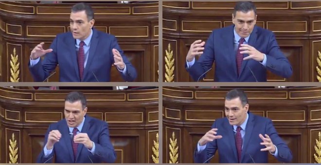 Pedro Sánchez, desatado en el Congreso, o cuando ya sólo puedes tomarte a pitorreo las cosas de la derecha