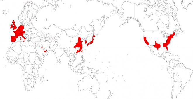 El mapa que certifica lo mal repartida que está la riqueza en el mundo