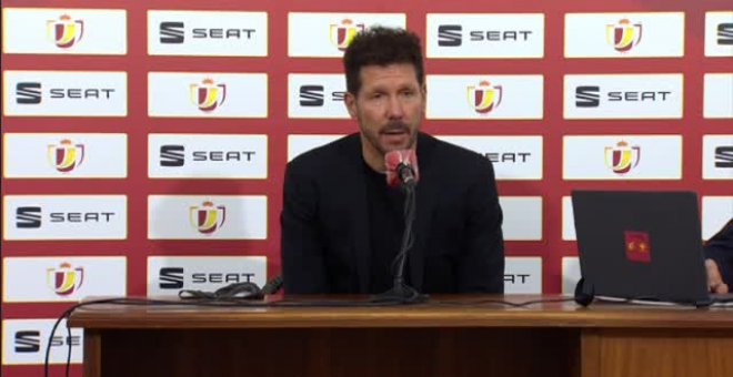 Simeone: "Saúl es muy importante para nosotros, sabe que tiene que mejorar y trabaja para ello"