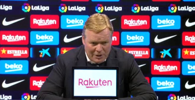 Koeman sobre si el Barça se ha despedido de La Liga: "Todavía no, es una temporada muy complicada"