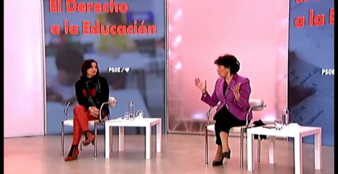 Isabel Celaá: "La derecha que tenemos en el Congreso de los Diputados y en el Senado no habla de educación"