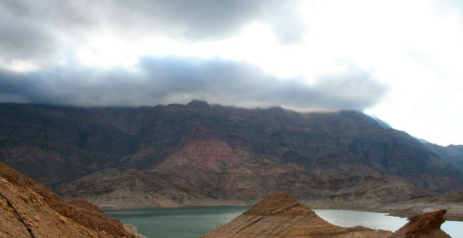 El monumental paisaje montañoso de Omán