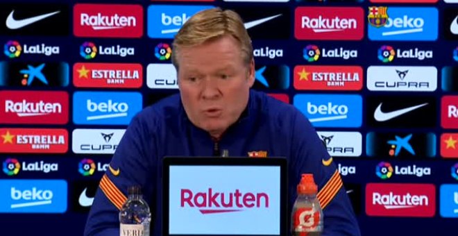 Koeman sobre la polémica mano de Sergio Ramos: "Es penalti, pero ya sabemos"