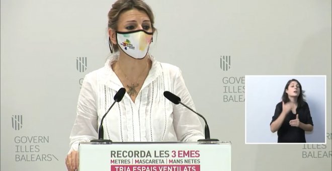 Díaz dice que "nadie habla de congelar el SMI"