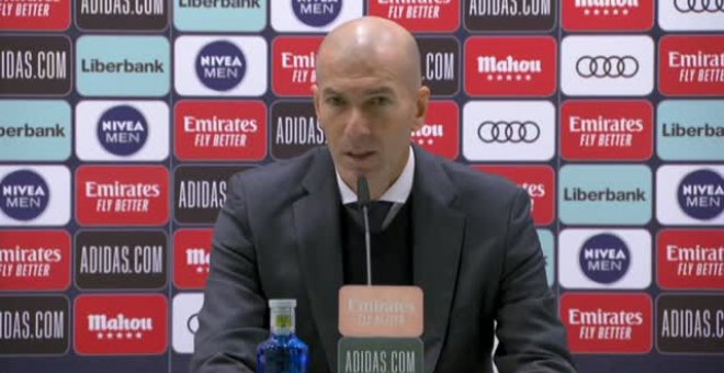 Zidane: "Hay que estar contentos con lo que estamos haciendo, son seis victorias consecutivas"