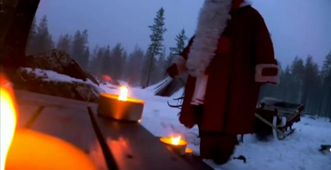 Santa Claus sale de Laponia rumbo a nuestras casas