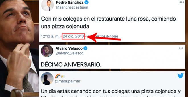 Hoy celebramos el nacimiento de Jesús y la "pizza cojonuda" que se comió Pedro Sánchez en el Luna Rosa