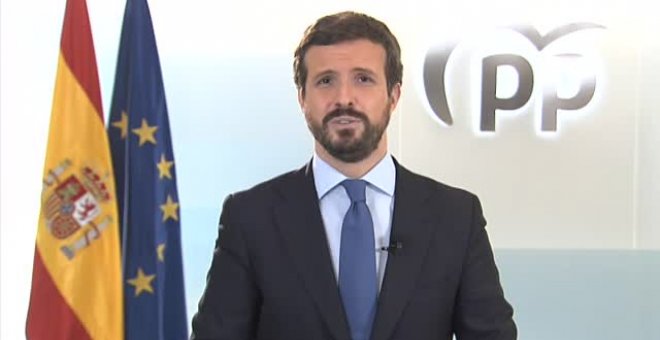 Casado destaca el mensaje de "esperanza, unidad e ilusión" del rey "en estos momentos tan difíciles"