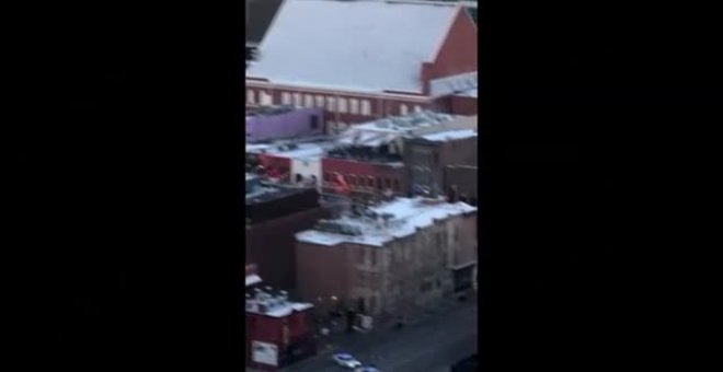 Explosión "intencionada" de un coche en el centro de Nashville