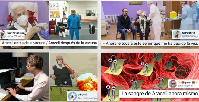 Los memes más descacharrantes sobre Araceli, la primera vacunada contra la covid-19 en España