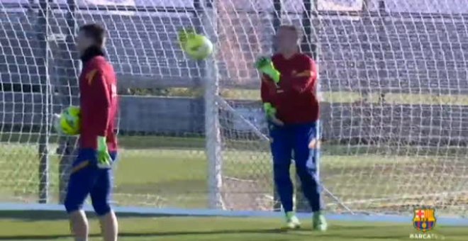 Dembelé vuelve a los entrenamientos y podría entrar en la convocatoria ante el Eibar