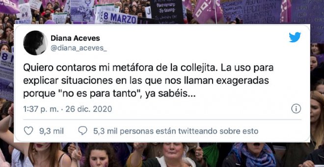 La "metáfora de la collejita": el hilo de una tuitera que explica el efecto de los micromachismos