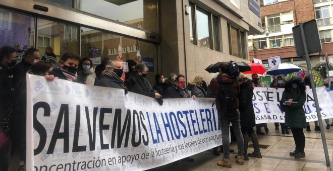 Los hosteleros de Cantabria se vuelven a movilizar y cierran 2020 con 33 concentraciones